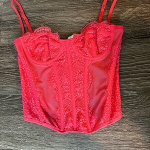 Out from under Corset top/ pink